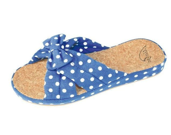 Тапочки Женский TINGO, размер 39 голубой Анатомическая стелька Россия ...