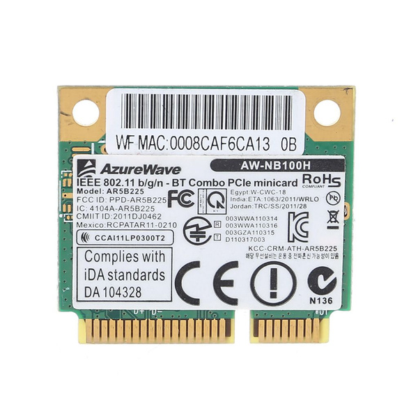 Беспроводная сетевая карта AR5B225 AR9485 + Bluetooth 4.0 купить c ...