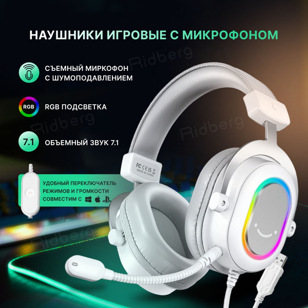 Наушники Полноразмерные Fifine Gaming Headsets ANC купить по