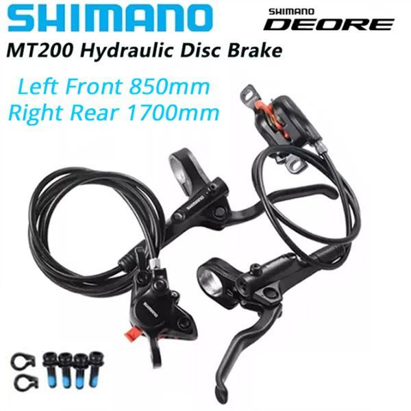 Гидравлический тормоз для велосипеда Shimano MT200, двухпоршневый ...