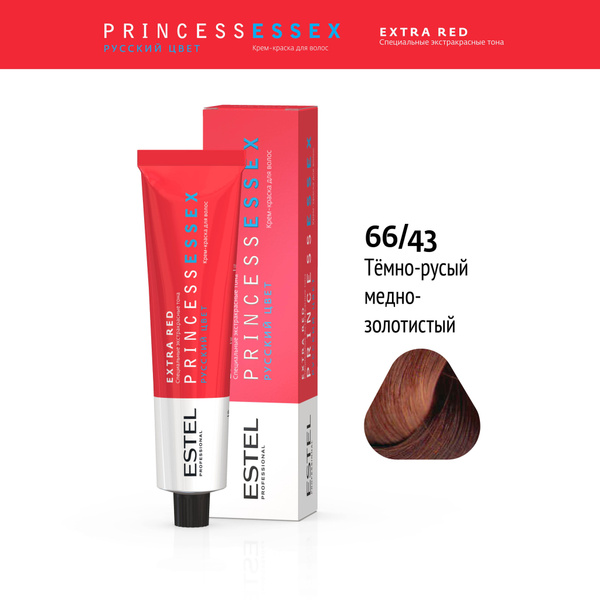 ESTEL PROFESSIONAL Крем-краска PRINCESS ESSEX EXTRA RED для окрашивания ...