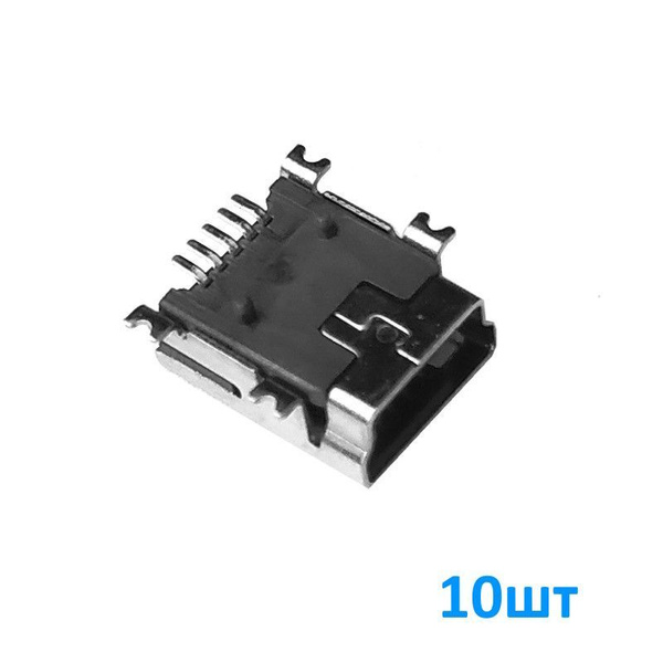 Mini-USB 5S V1 B 10шт, Разъем Mini-USB под пайку на плату, гнездо ...