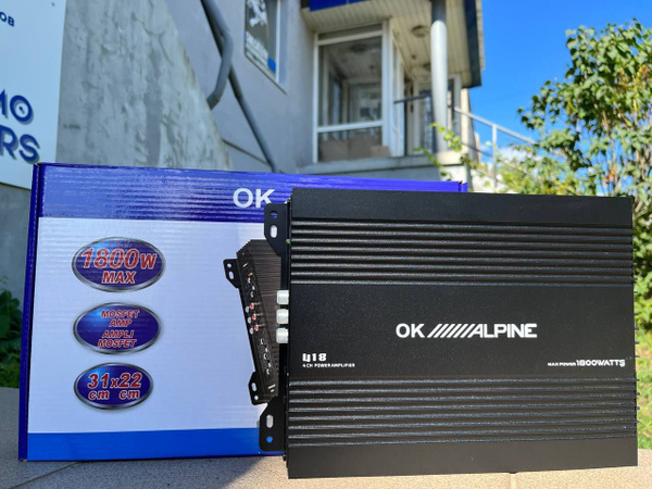 Alpine 4-х канальный усилитель 1800W VX-4.60 - купить с доставкой по ...
