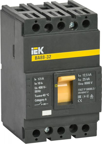 Купить Автоматический выключатель IEK / ИЭК ВА88-32, 3Р 120А 25кА ...