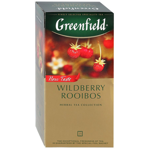 Чай черный Greenfield Wildberry Rooibos 25*1,5г - купить с доставкой по ...