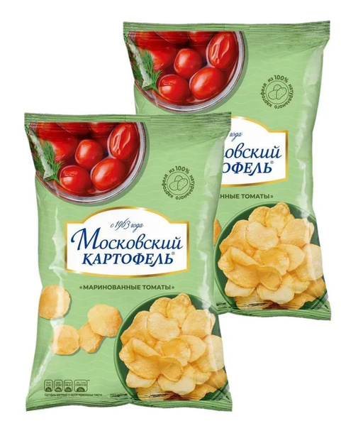 Чипсы Московский Картофель Маринованные томаты 60г 2 шт - купить с ...