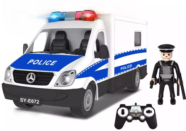 Машина р/у 1:18 Полиция Фургон (с мигалками) +акб - купить с доставкой ...