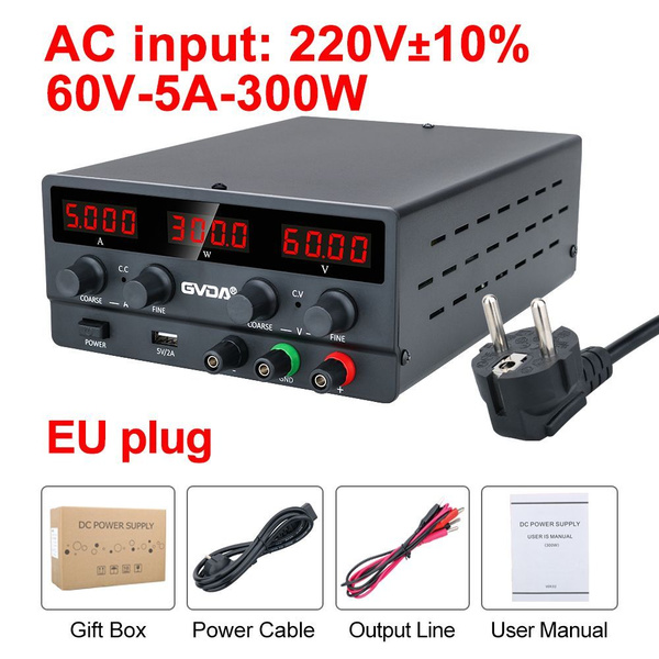 лабораторный источник питания GVDA SPS-H605-BLACK (60V 5A) - купить с ...
