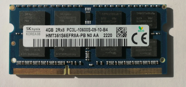Модуль оперативной памяти Hynix SODIMM DDR3L HMT351S6EFR8A-PB 4Гб ...