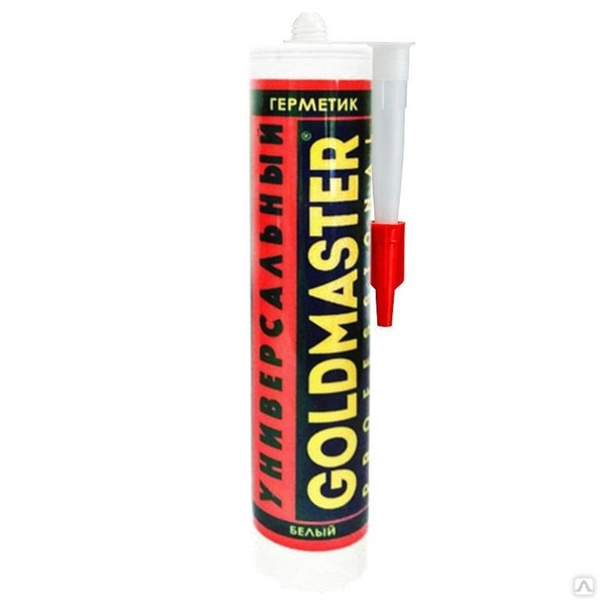 Силиконовый Герметик GOLDMASTER, Для сантехники, белый - купить по ...