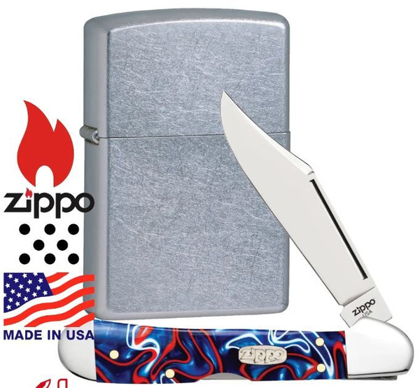 Набор Zippo: Нож Перочинный ZIPPO Patriotic Kirinite Smooth Mini ...