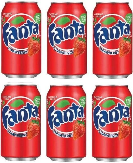 Fanta Strawberry/Фанта Клубника 330 мл 6 шт (CША) - купить с доставкой ...