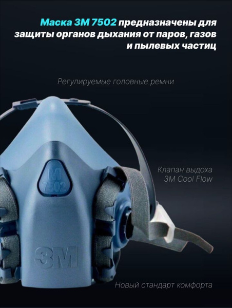 3M Респиратор профессиональный, FFP1, размер М/55, 1 шт. - купить с ...