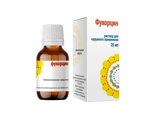 Фукорцин красный р-р д/нар. прим. фл., 25 мл - купить с доставкой по ...