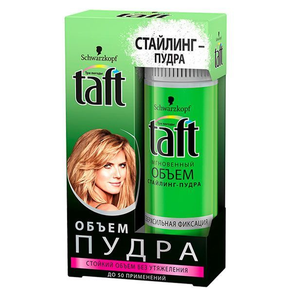 Стайлинг-пудра для волос Taft "Мгновенный объем", Сверхсильная фиксация ...