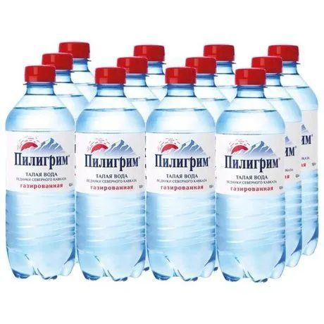 Вода питьевая газированная Пилигрим 0.5 л ПЭТ упаковка 12 штук - купить ...