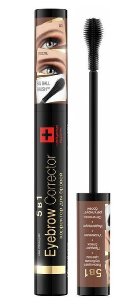 Eveline Cosmetics Корректор для бровей 5в1 Eyebrow Corrector, светло ...
