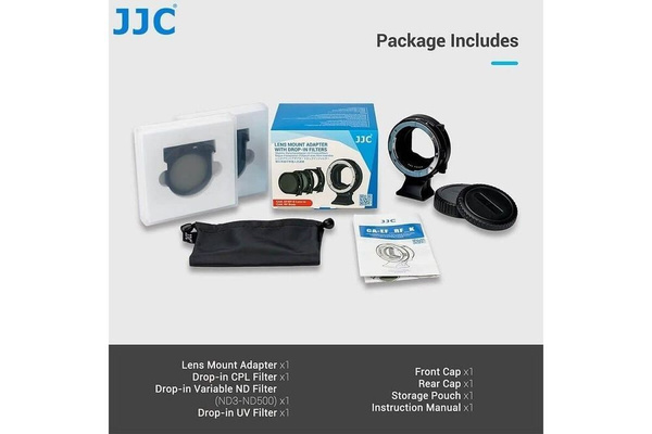 Адаптер JJC CA-EF_RF_K Replaces Canon Drop-In Filter Mount Adapter EF ...