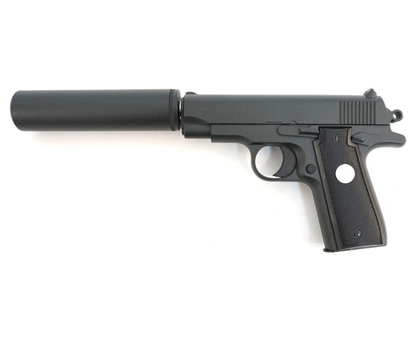 Страйкбольный пистолет Galaxy G.2A (Browning mini) с глушителем ...
