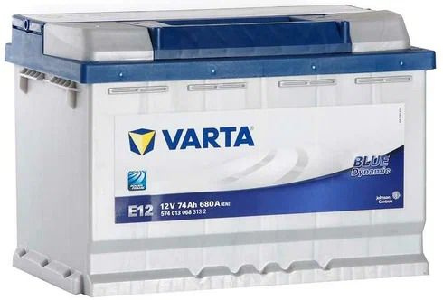 Аккумулятор автомобильный Varta Blue Dynamic E12 74 А.ч Прямая ...