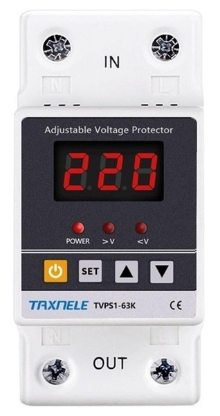 Реле контроля напряжения Taxnele TVPS1-63K 63A - купить по выгодной ...