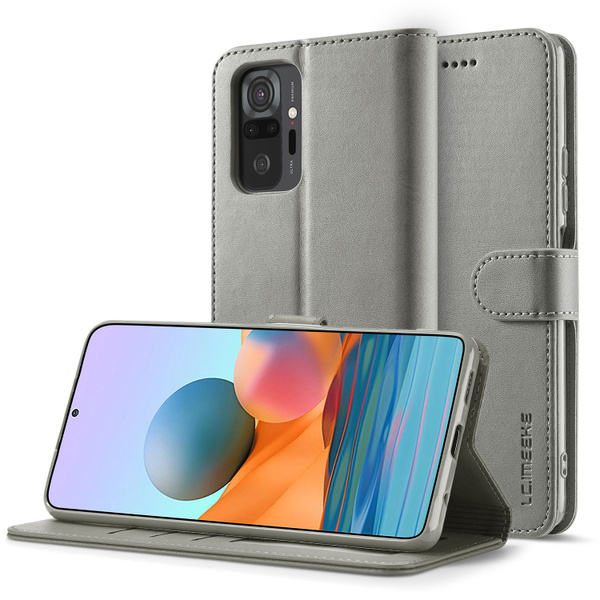 LCIMEEKE Кожаный книжка чехол для Xiaomi Redmi Note 10 Pro (Ксиаоми ...