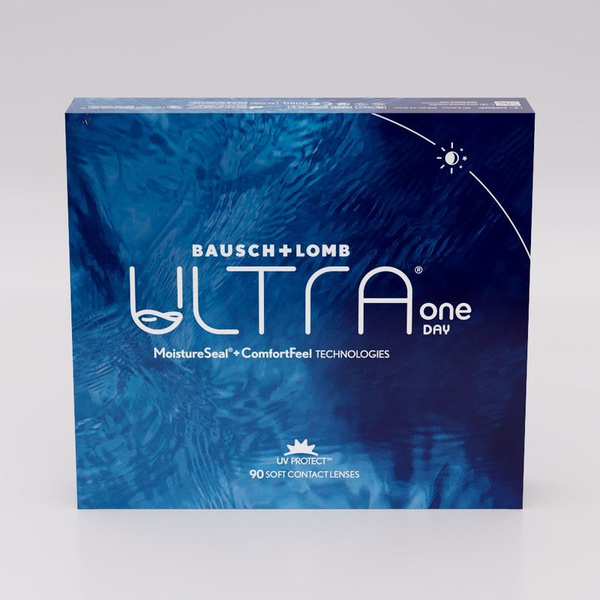 Контактные линзы Bausch + Lomb ULTRA ONE DAY 90 штук -7.00 / 14.2 / 8.6 ...