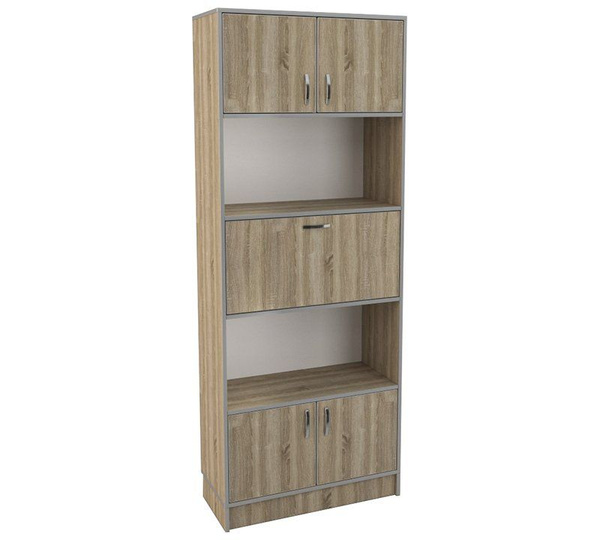 Шкаф распашной Мегамебель Стеллаж Сокол-30, 80x35x205 см - купить по ...