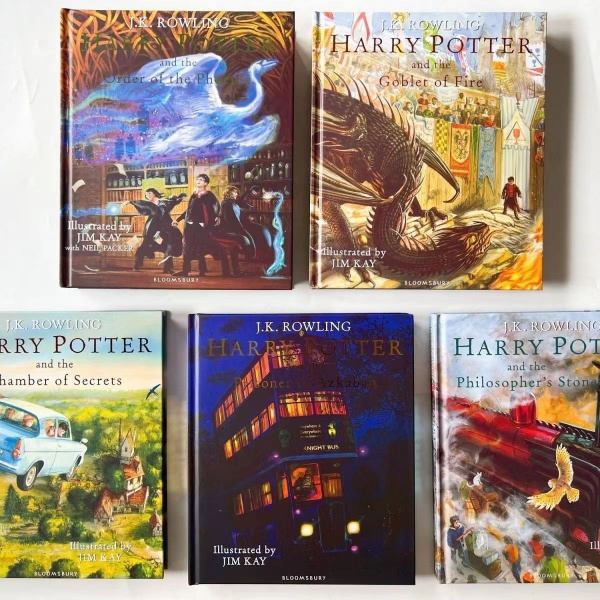 Harry Potter illustrated by Jim Kay, Bloomsbury 5 books set, набор из ...