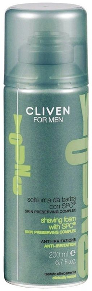 Cliven Средство для бритья, пена, 200 мл - купить с доставкой по ...
