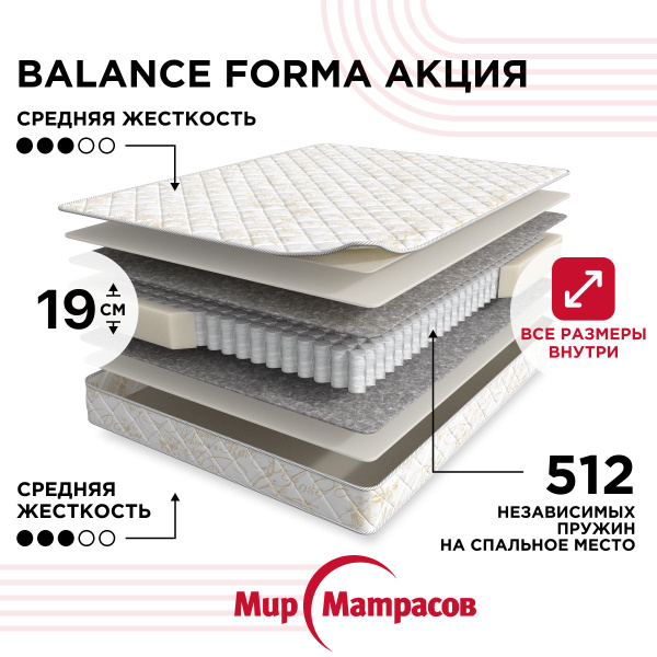 Матрас DreamSpace Balance Forma Акция / Баланс Форма Акция, Независимые ...