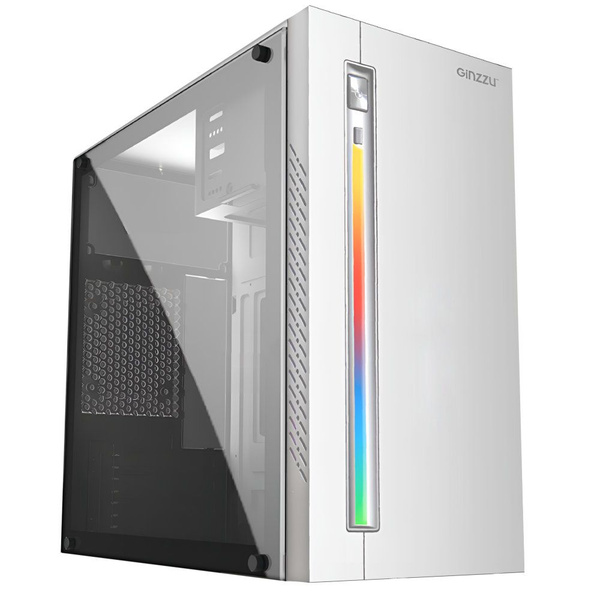 Корпус Ginzzu D390 RGB White Windows - купить с доставкой по выгодным ...
