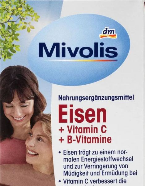 Mivolis Eisen + Vitamin C + B, Миволис железо+ витамин С+витамины ...