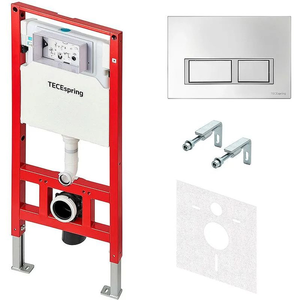 Инсталляция Tece Spring S955201 для унитаза с клавишей смыва Хром ...