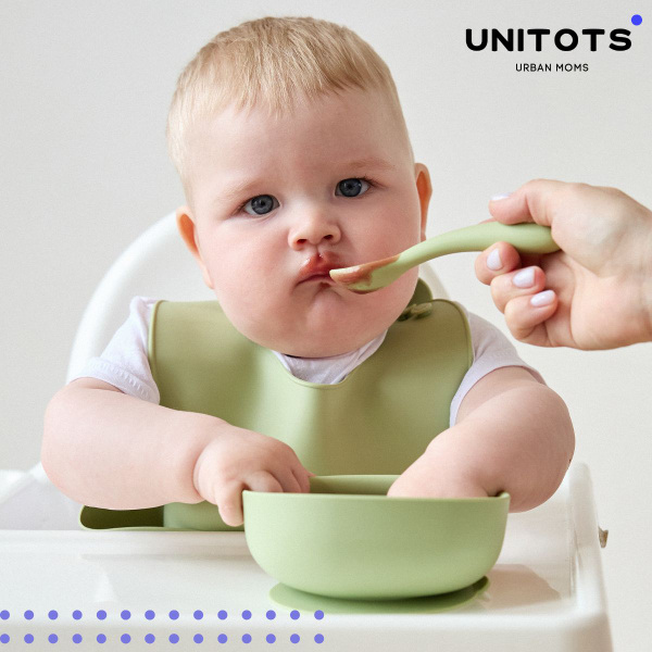 Unitots Глубокая силиконовая детская тарелка на присоске купить на OZON ...