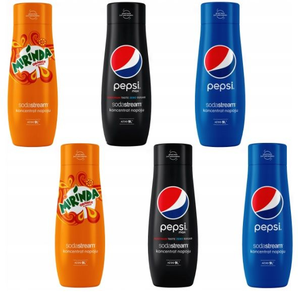 Сироп-концентрат SodaStream Pepsi+Pepsi Max+Mirinda 440 мл 6 шт ...
