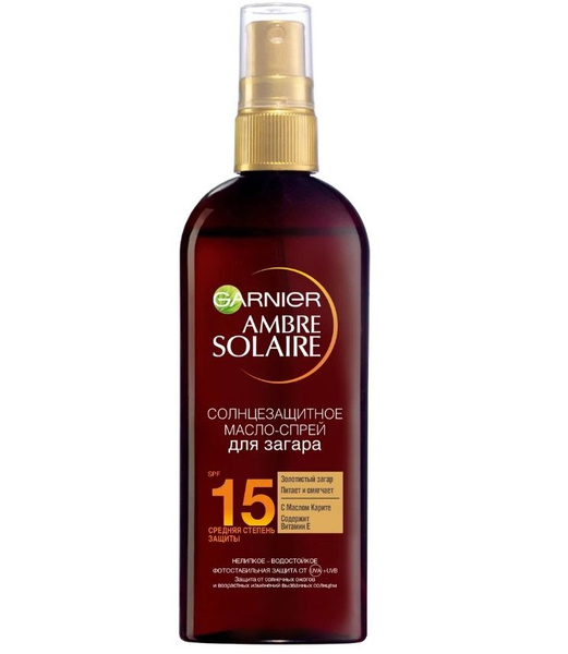 GARNIER Ambre Solaire Идеальный загар Солнцезащитное масло-спрей для ...