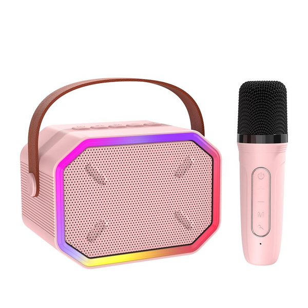 Портативная Bluetooth-колонка с микрофонами, караоке-машина для детей и ...