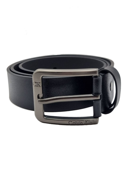 Ремень мужской CALVIN KLEIN, натуральная кожа, 120 см, черный - купить ...