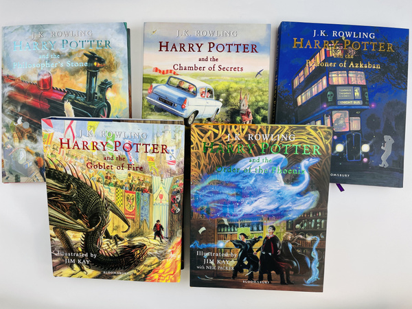Harry Potter набор 5 книг на английском языке суперобложка illustrated ...