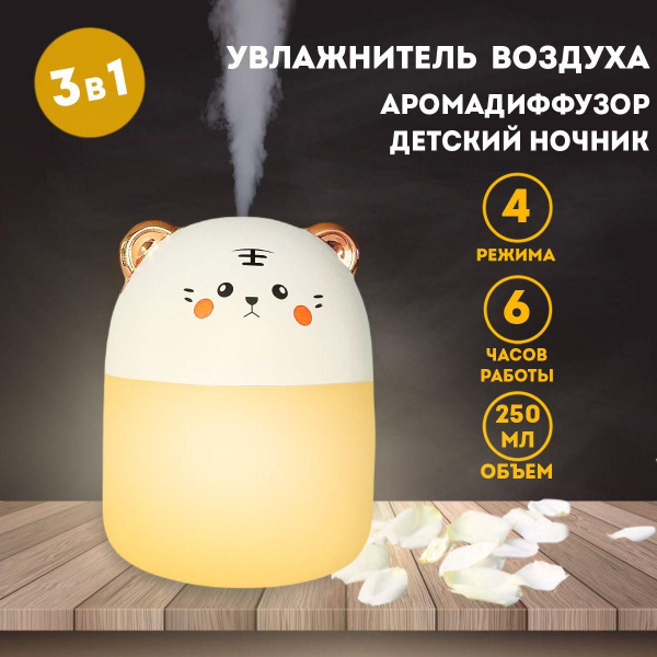 Увлажнитель воздуха воздухоочиститель маленький ультразвуковой ...