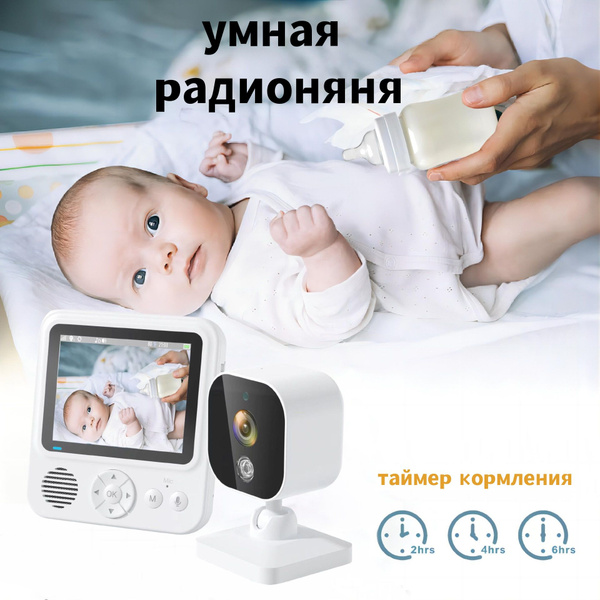 Видеоняня беспроводная,Радионяня с камерой и монитором,Видеонаблюдение ...