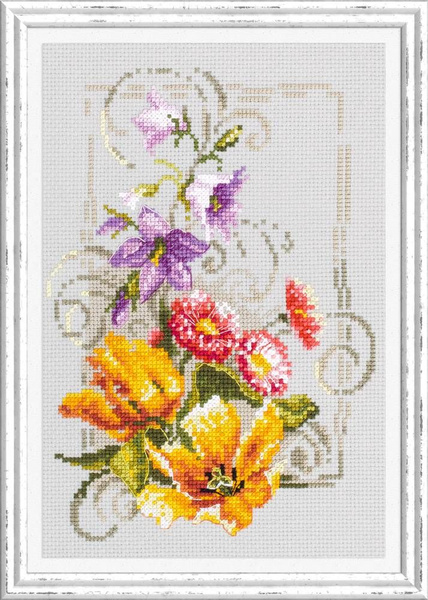 Набор для вышивания крестом Счастливого июня арт. 100-162 Чудесная игла ...