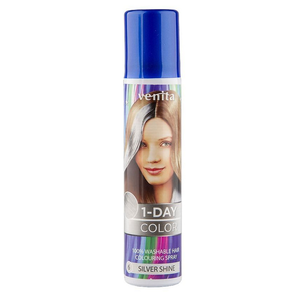 VENITA Спрей для волос оттеночный 1-DAY COLOR тон Silver shine 5 50 мл ...