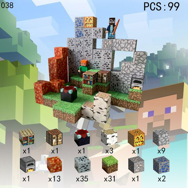 Магнитный Конструктор Майнкрафт набор детали фигурок Игрушка Minecraft ...