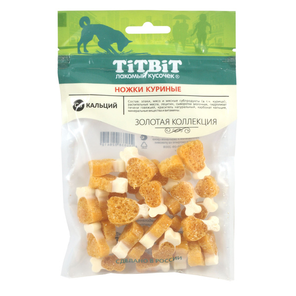 Лакомство для собак TiTBiT Ножки куриные 55г купить на OZON по низкой ...