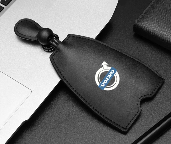 Volvo Защитный черный чехол футляр брелок из натуральной кожи для ...