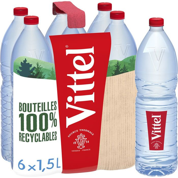 Вода минеральная "VITTEL" природная столовая негазированная 1,5л.х 6 ...