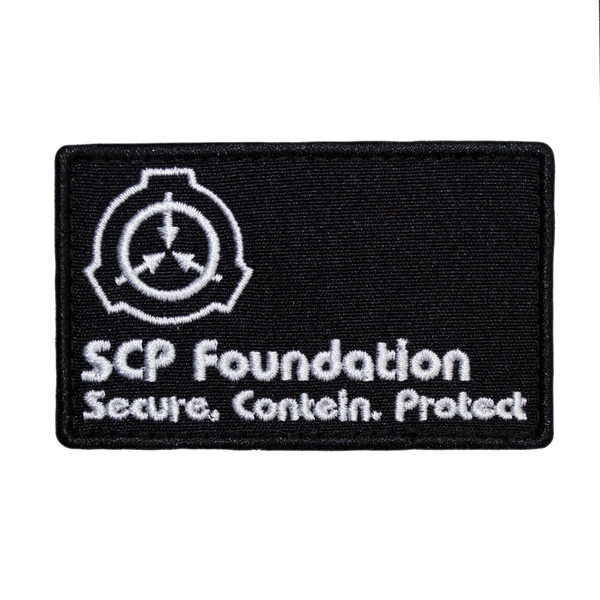 Шеврон на липучке нашивка SCP Foundation черная купить на OZON по ...