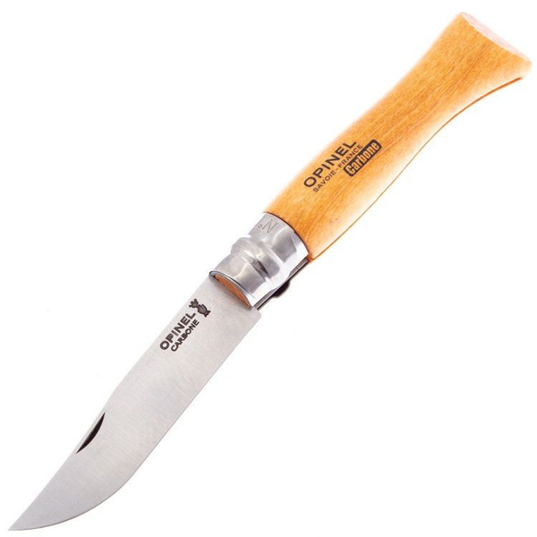 Традиционный французский складной нож Opinel №9 (Carbon Steel, бук ...